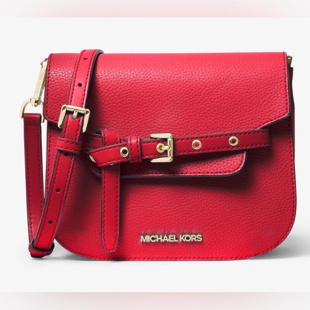 NWT Michael Kors Emilia Small Leather Crossbody Bag